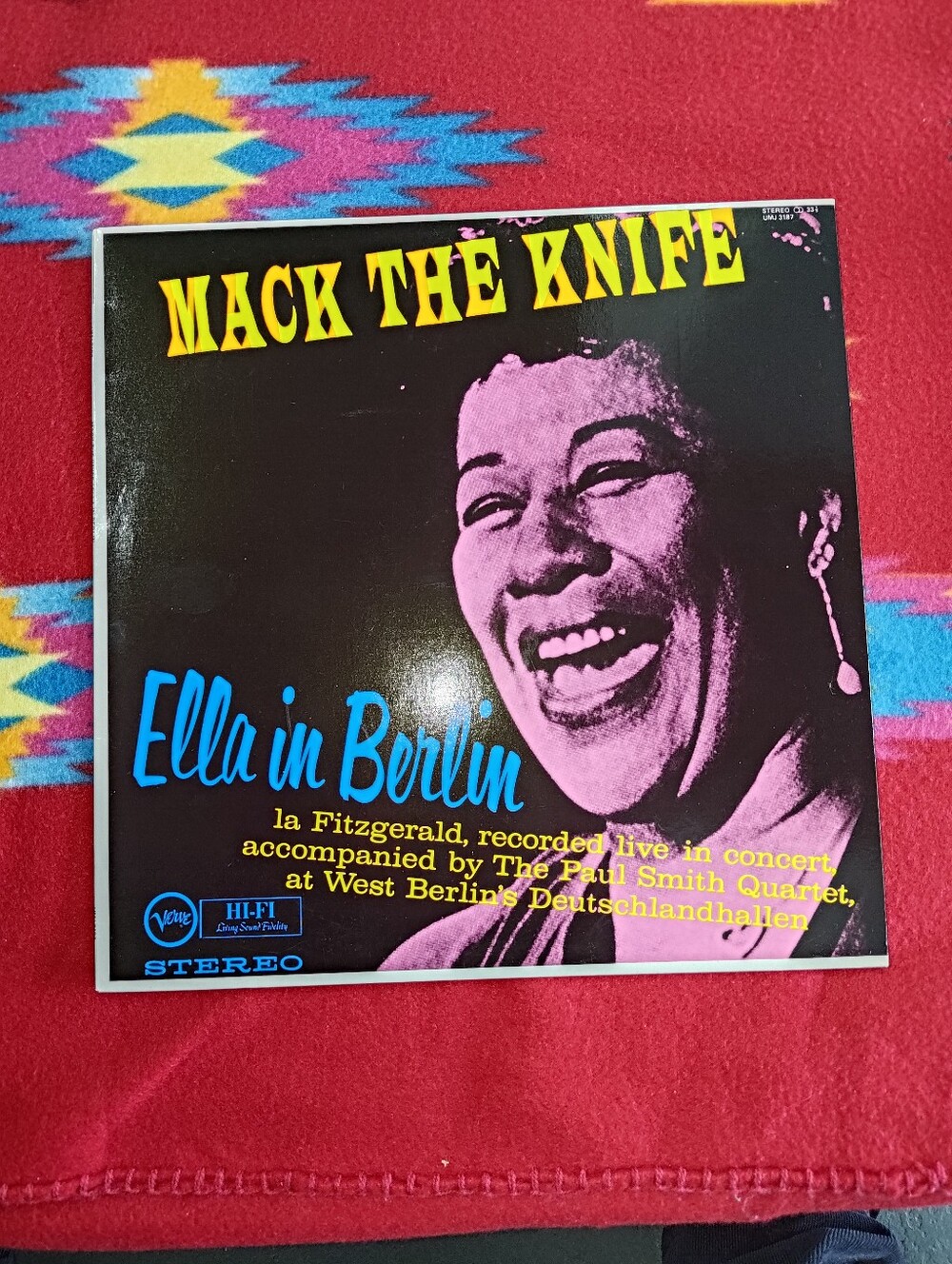 Ella Fitzgerald - "Mack the Knife" -Ella in Berlin Vinyl Verve Records –UMJ 3187